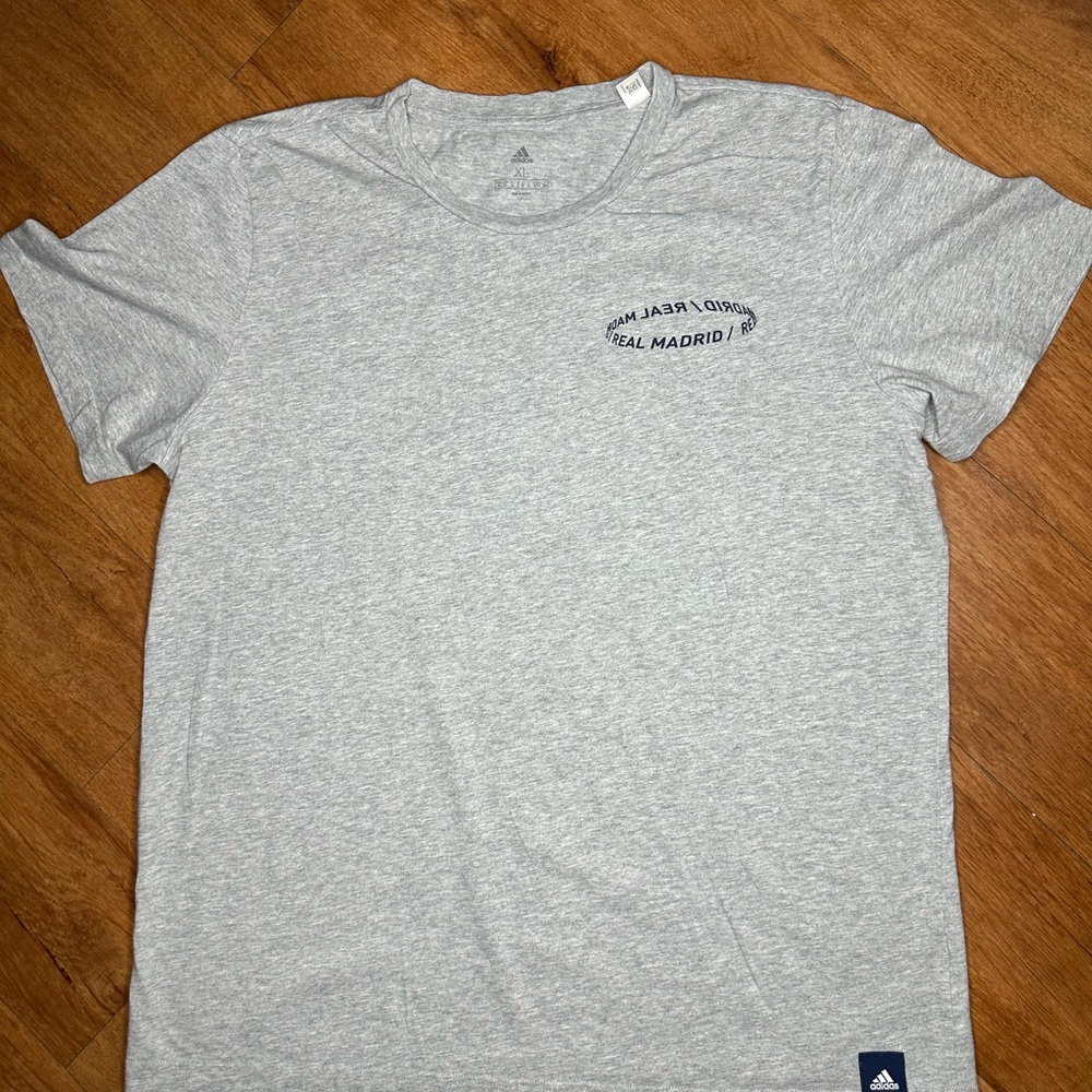 Adidas Light Gray Real Madrid Tee